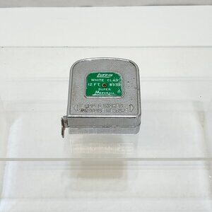 Lufkin Super Mezurall 12 ft White Clad Measuring Tape No. W9312 Made USA 1970s